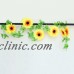 Sunflower Artificial Silk Fake Flowers Vine Ivy Leaf Flower Arts For Party Decor   223102906060